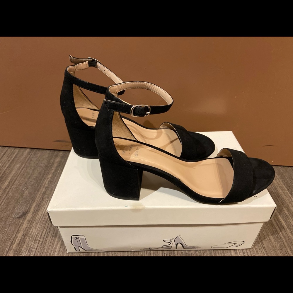 Black Block Heels